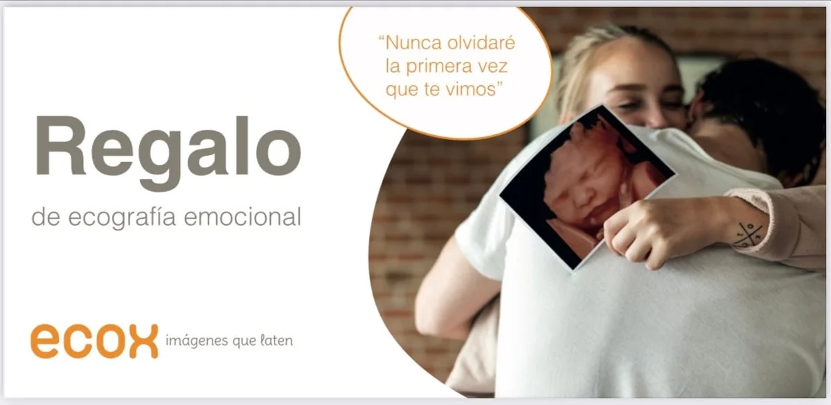 Tarjeta regalo de una sesión de ecografía emocional en Ecox Dos Hermanas.